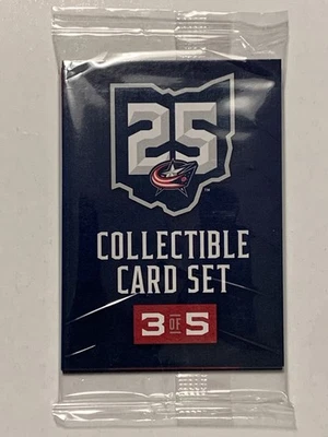 NEW 2025 Columbus Blue Jackets 25th Anniversary Upper Deck Cards Series 3 NIB