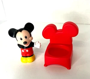 Fisher Price Little People MICKEY MOUSE Magic Kingdom & Red Chair Train Set - Picture 1 of 3