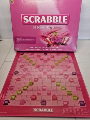 🩷 SCRABBLE – SPECIAL EDITION (PINK)Breast Cancer Awareness-Complete Set-Used VG - Image 1 of 4