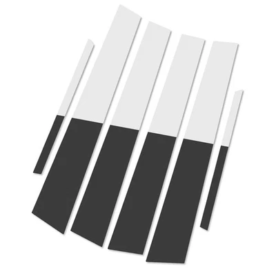 Cubierta de moldura de poste de pilar de ventana cromada 6 piezas apta para Toyota Corolla 2003-08 - Imagen 1 de 4