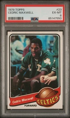 1979 Topps Cedric Maxwell PSA 6 Boston Celtics - Image 1 of 3