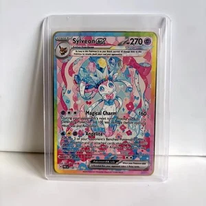 Pokemon Card Sylveon EX Tera Gold Metal Card - Carta In Metallo Fanmade TCG - Foto 1 di 2