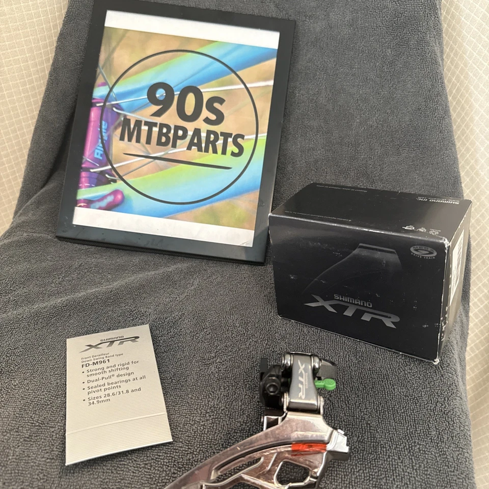 NUEVO NOS Desviador Delantero Shimano XTR FD-M961 31.8mm Doble Tirón Foto 1 de 4