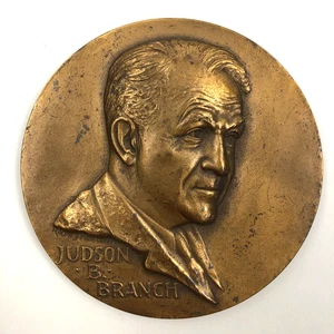 Ralph J Menconi Medallic Art Bronze 3" Medal Judson B Branch Made For Allstate - Picture 1 of 5