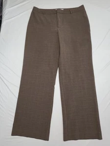 Vintage Y2k Old Navy Damen Hose Größe 14 Stretch kariert Taschen Karriere braun - Bild 1 von 15