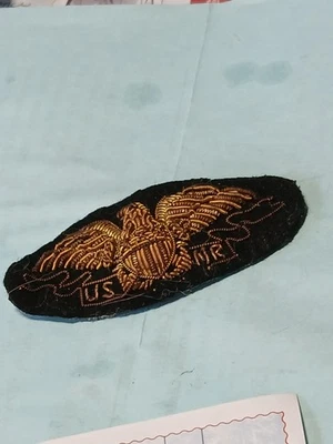 ORIGINAL WW2 RESERVA NAVAL EE. UU. LINGOTES PECHO INSIGNIA ALAS Foto 1 de 3