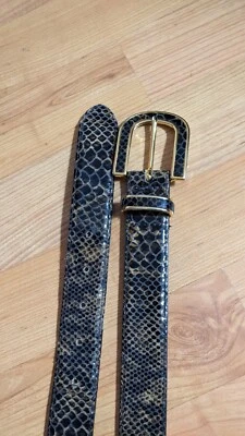 Carlisle ~ Cinturón Mujer Cuero Lagarto Marrón Talla S. Foto 1 de 4