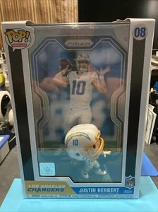 Funko Pop! Trading Cards Panini Prizm Justin Herbert #08 Figure Brand New In Box - Picture 1 of 5