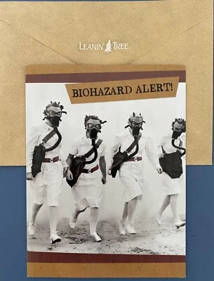 Tarjeta GET WELL - Divertida - Árbol inclinado - con sobre Texto: "Mejora pronto" Foto 1 de 4