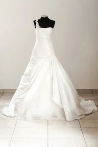 San Patrick Brautkleid 'Raquel' Taft A-Linie creme ivory Hochzeit - Bild 1 von 4