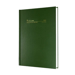 2024 - 2025 Collins Financial Year A5 Day To Page DTP Planner Diary GREEN 14M4 - Picture 1 of 4