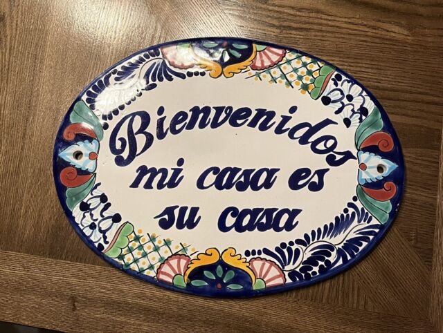 Bienvenido Unfinished Wood Word Cutout Spanish Welcome Sign 