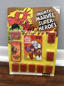 Fleetwood Marvel Comics Mighty Marvel Super Heroes Stamp Set 1976 NIP - Picture 1 of 7