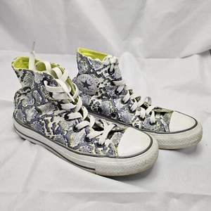 Converse Chuck Taylor Ltd Ed Neon Snake High Tops Size 3 Kids Childrens - Picture 1 of 5
