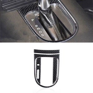 1 Set Carbon Fiber Car Center Gear Shift Panel Frame Cover For Mustang 15-21 - Picture 1 of 7