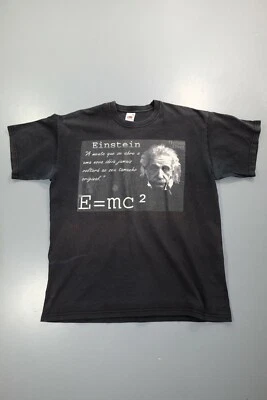 Vintage Black Einstein Graphic T-shirt Size L - Image 1 of 4