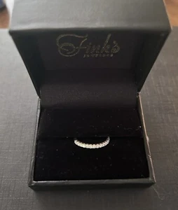 Platinum Eternity Wedding Band with 18 Round Diamonds - Fink’s Jewelers - Picture 1 of 5