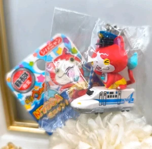 Yokai Watch Jibanyan Keychain Komachi Higashihara West Japan Local Japan RARE - Picture 1 of 11