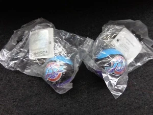 VINTAGE NBA Utah Jazz L'IL Brat Basketball Balls KEYCHAINS 2 Pc. LOT RARE !!! - Picture 1 of 2