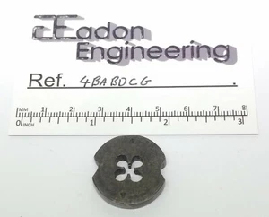 4BA (British Association) Button Die, 1" OD, 0.17" thick, HSS. - Picture 1 of 2