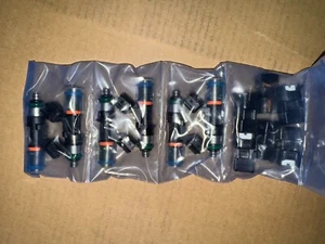 6X Upgraded Bosch EV14 550cc Injectors w/ adapter clips for B5 Audi S4 - Picture 1 of 2