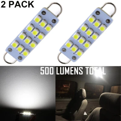 2X 6000K bombillas domo blancas para camioneta Ford F100 F350 Bronco 1973 1974-1979 Foto 1 de 4