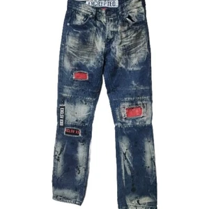 Encrypted Jeans Boys Size 14 Faded Acid Wash Straight Leg  28Wx27L - Picture 1 of 9