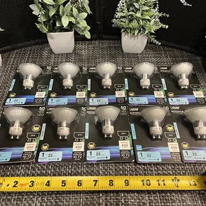 13 QTY! BULK- LED Bulb Feit Electric Split Reflector MR16 GU10 Daylight 50 Watt - Picture 1 of 5
