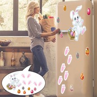 Details about / Easter Bunny Egg Ornament Home Kitchen Fridge Magnets Refrigerator Stickers