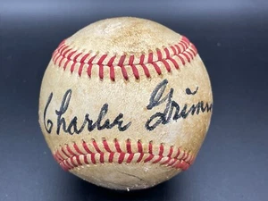 Charlie Grimm "Cubs Hall Of Fame Manager" Signed Autographed Baseball Ball PSA - Picture 1 of 7