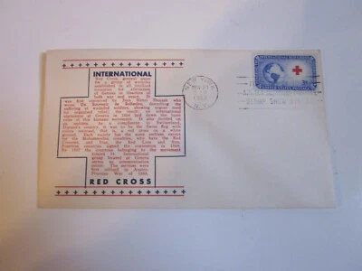 US COVER 1952 INTERNATIONAL RED CROSS FDC SCOTT 1016 ASDA STAMP SHOW CACHET - Image 1 of 3