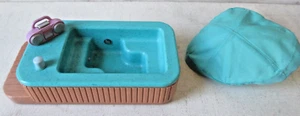 Fisher Price Loving Family Dollhouse Hot Tub The Umbrella Is Missing A Piece - Picture 1 of 2