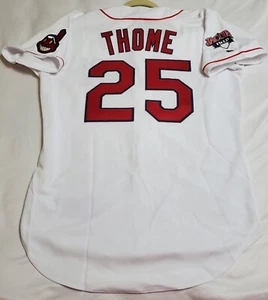 Authentic RUSSELL ATHLETIC 44 LARGE JIM THOME CLEVELAND INDIANS 1995 Jersey RARE - Picture 1 of 5