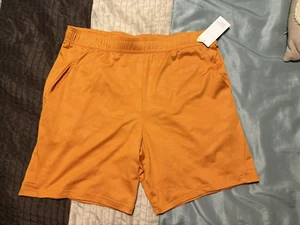 All In Motion 8" inseam shorts training athletic elastic & tie Wicking Pockets - Picture 1 of 3
