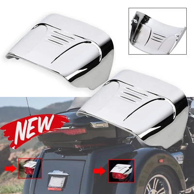 L&R Rear Tail Light Visor Covers For Harley 2009-2022 FLHTCUTG Tri Glide NEW Foto 1 de 4