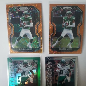 2020 Panini Prizm DENZEL MIMS orange Disco prizm & Lazer prizm Walmart & Target - Picture 1 of 10