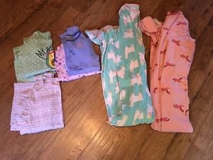 Girls Size 14 & XL Pajamas~Winter/Fall~Lot ot 8~EC~Carter's, OshKosh, 32° Heat - Picture 1 of 3