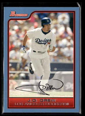 J.D. Drew #'d /500 - 2006 Bowman Blue SP #119 Los Angeles Dodgers - Image 1 of 2