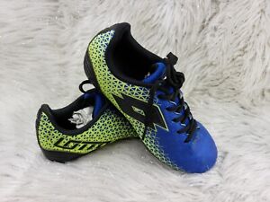 LOTTO Forza Elite Jr Blue Yellow Soccer Cleats Youth Size 3.5