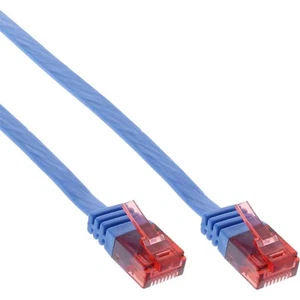 5x InLine Patchkabel flach, U/UTP, Cat.6, blau, 5m - Bild 1 von 5