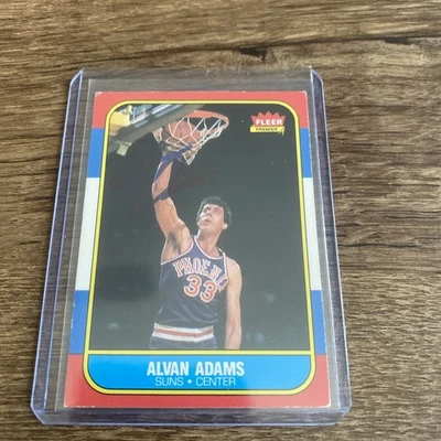 1986-87 Fleer - Alvan Adams #2 Signed Auto Ip Guaranteed Authentic - Image 1 of 3