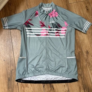 Camiseta deportiva de ciclismo Louis Garneau XL para mujer nueva sin etiquetas como nueva/rosa/roja cremallera completa - Imagen 1 de 8