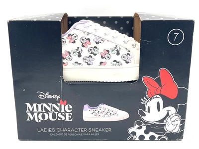 Disney Minnie Mouse Ladies Character Sneakers Size 7 NIB Aldi - Image 1 of 4