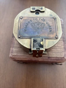 Thos J Evans London Brunton Maritime Brass Compass In Box - Picture 1 of 4