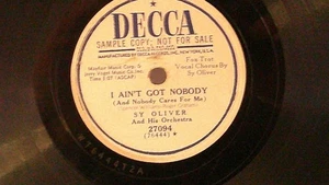 Sy Oliver,Decca 27094"Wagon Wheels"US,10"78 RPM,1951 PROMO,Western Classic,Neuwertig- - Bild 1 von 3