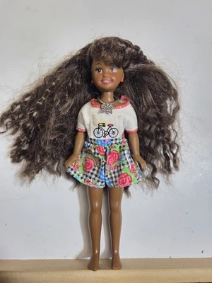 Vintage 1994 Barbie Polly Pocket Janet Doll African American EUC C173 - Image 1 of 4