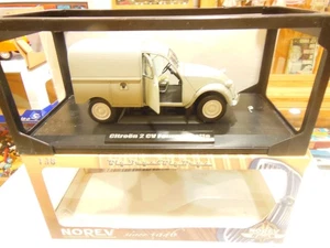 Miniature automobile 1/18 : Citroen 2cv fourgonnette par NOREV - Picture 1 of 5