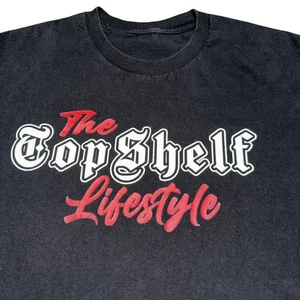 Top Shelf Lifestyle Shirt Mens Large Income Outcome Graphic Tee Streetwear - Picture 1 of 8