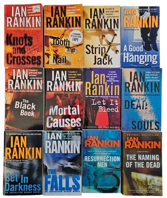 Lot of 12 Ian Rankin Paperback Books USED Knots And Crosses Dead Souls The Falls Foto 1 de 4