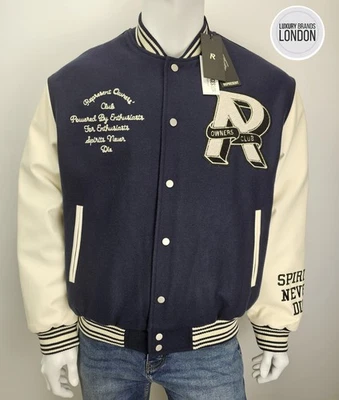Represent Owners Club Varsity Jacket Large Navy Brand New Authentic RRP £360 - Image 1 of 4